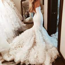 Brautkleider Meerjungfrau Ruschen Organza Korsett Mieder Rschen Schatz Satin Mermaid Wedding Dress Wedding Gowns Mermaid Corset Mermaid Wedding Dress