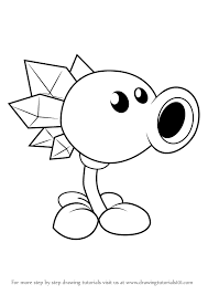 Learn How To Draw Snow Pea From Plants Vs Zombies Plants Vs Zombies Step By Step Drawing Tutorials In 2020 How To Draw Snow Drawing Tutorial Plants Vs Zombies