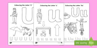 Zentangle monogram alphabet letter u coloring sheet. Letter U Coloring Pages Teacher Made