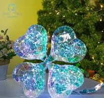 [Hot Item] Four Leaf Clover Colorful LED Light Gifts 3D Color Motif  Lighting Lucking Wedding Decorative Party Decoration