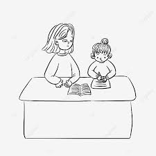 Gambar tersebut bisa anda unduh langsung, caranya silahkan klik pada ga. Gambar Ibu Kaunseling Anak Perempuan Untuk Melakukan Kerja Rumah Talian Draf Draf Garisan Hitam Dan Putih Masa Ibu Bapa Anak Keruntuhan Tutorial Png Dan Psd Untuk Muat Turun Percuma