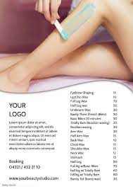 Your search for brow waxing near me is over thanks to waxmd. Waxing Studio Beauty Salon Price List Flyer Beauty Salon Price List Waxing Wax Studio