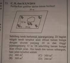 Sebenarnya sketsa merupakan suatu kerangka menggambar. Sebidang Tanah Berbentuk Jajargenjang Di Bagian Tengah Tanah Tersebut Akan Dibuat Taman Bunga Brainly Co Id