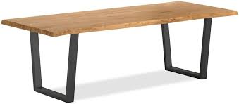 A dining table can finish off a room beautifully creating a focal point and a great hub for gatherings and entertainment. Corndell Oak Mill Waxed Oak Dining Table With Metal Legs Dining Table Oak Dining Table Long Dining Table