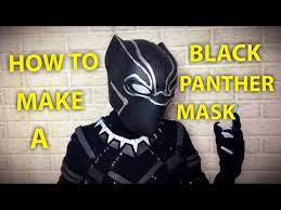 Black panther party panther macht maske. Make A Diy Black Panther Mask Youtube