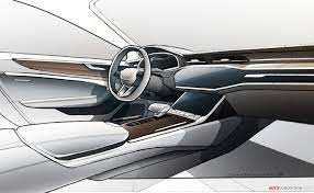New Audi A7 Sportback Unveiled Car Interior Sketch Audi A7 Interior Car Interior