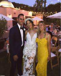 West is an executive for the golden state warriors and the son of nba legend jerry west. Golf Star Michelle Wie 29 Marries Jonnie West 31 Michelle Wie Beautiful Couple Reception Dress