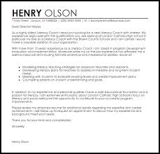 Literacy Coach Cover Letter Sample Cover Letter Templates Examples