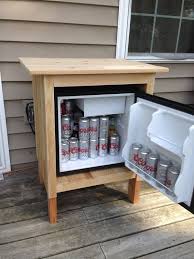 Side Table Fridge For The Back Porch I Love It Outdoor Grill Station Diy Outdoor Kitchen Backyard Patio
