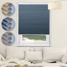 Bali sun up sun down combination cellular pleated shades. Amazon Com Cordless Shades Blackout Blinds Cellular Window Shades Honeycomb Blinds For Bedroom Kitchen Bathroom Blue White 29x64 Home Kitchen