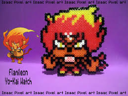 Hama De Flamileon De Yo Kai Watch Video Https Www Youtube Com Watch V Jdppnfmqhkk Perler Bead Patterns Beaded Watches Perler Beads