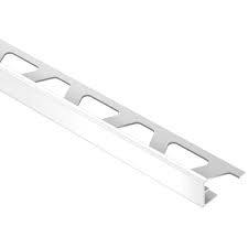 Schluter rondec anodized aluminum bullnose tile edging trim (3/8 brushed nickel (atgb)) 4.8 out of 5 stars. Schluter Jolly Edge Trim 1 2in In Bright White Color Coated Aluminum 1 2in 100182971 Floor And Decor