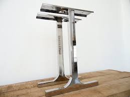 28 Single Bar 24 Width Base Table Legs Stainless Steel Height 26 32 Set 2 Stainless Steel Table Legs Steel Table Legs Bar Table