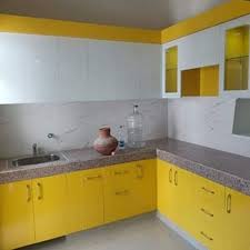 l shaped designer modular kitchen