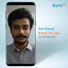Hear our student Sai Manoj Tekumalla from KL University sharing experience 