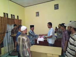Acara Serah Terima Jabatan Kades Lama Ke Pj Kades Lubuk Lawas Tahun 2019