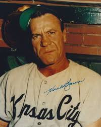 AUTOGRAPHED HANK BAUER 8X10 Kansas City A's Photo