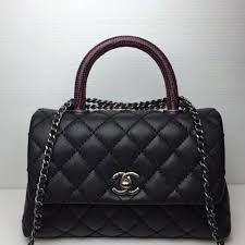 Auth chanel vintage cc coco logos caviar skin leather vanity hand bag 13474bkac. Chanel Coco Handle Bag Chanel Handbags Chanel Handbags Black Chanel Handbags Red