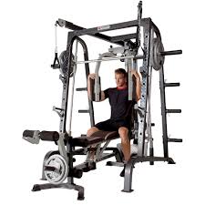 Marcy Home Gym Smith Cage System Md 9010g Weight Training Circuit Combo Machine