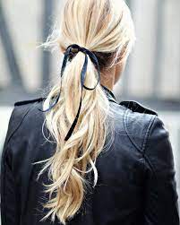 Natalie On Instagram Monday Bow Hair Detail Bow Ponytail Hairstyles Easy Hair Styles Long Hair Styles