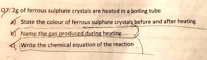 Action Of Heat On Ferrous Sulphate Crystals In Hindi| Class 10 | B.Sc Sem 2  (Nep-2020) - Youtube