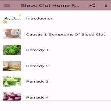 This could be dangerous, especially in the early stages of treatment for a blood clot. Blood Clot Home Natural Remedies For Android Apk Download