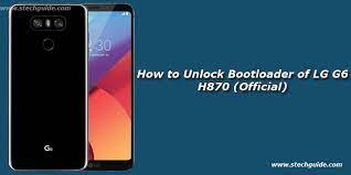 Apr 04, 2017 · a tutorial on how to sim unlock your lg g6! How To Unlock Bootloader Of Lg G6 H870 Official