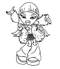 Bratz is an american line of fashion dolls and merchandise manufactured by mga entertainment. Amazing Sasha Bratz Coloring Page Coloring Sun