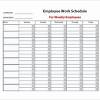 Employee work schedule templates is basically a template that you must have for better production and environment of your working area. 1