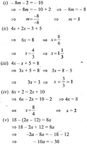 Selina Concise Mathematics Class 6 Icse Solutions Chapter 22 Simple Linear Equations Cbse Tuts Cbsetuts Selinaconc In 2020 Linear Equations Equations Mathematics
