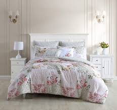 Shop lighting · new year, new room · dorm room ideas Amazon Com Laura Ashley Home Ailyn Collection Comforter Set 100 Cotton Ultra Soft Breathable Reversible Bedding Includes 2 Bonus Decorative Pillows Twin Pink Home Kitchen