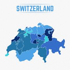 Detailed large political map of switzerland showing names of capital cities, towns, states, provinces and boundaries with neighbouring countries. Switzerland Detailed Map With States 2292903 Vector Art At Vecteezy