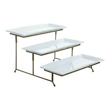 Sicherheit und höchste zuverlässigkeit sind garantiert! 3 Tier Rectangular Serving Platter Three Tiered Cake Tray Stand Food Server Display Plate Rack Gold Wire Gold Buy Online At Best Price In Uae Amazon Ae