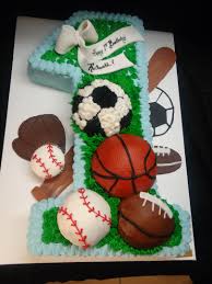 Sports 1st Birthday Cake Number 1 Cake Cool Birthday Cakes Number One Cake