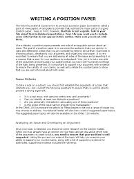 From this template you'll create your position paper. Writing A Position Paper Argument Idea