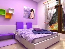 Interior Kamar Tidur Rumah Minimalis Cat Warna Ungu Di 2020 Kamar Tidur Interior Kamar Tidur Bernuansa Biru