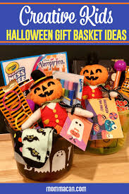 Halloween is a holiday celebrated on the night of october 31st. Creative Kids Halloween Gift Basket Ideas Momma Can