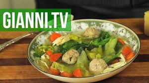 Italian Wedding Soup Chicken Escarole And Veal Meatballs Italian Reci Italian Recipes Italian Recipes Easy Veal Meatballs
