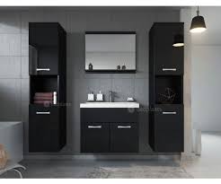Badkamermeubel Montreal Xl 60cm Complete Set Zwart Badkamermeubel Badkamer Kasten Onder Kast