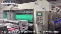 Carton printing machine | 5 color carton flexo printing machine |Carton printing die cutting machine