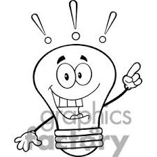 Black And White Light Bulb Clip Art 6123 Royalty Free Clip Art Light Bulb Cartoon Mascot Character With A Bright Idea Clipart Royalty Free Clipart 389179 Light Art Free Clip Art Clip Art