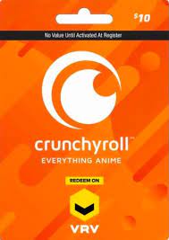Redeem your gift card here. Crunchyroll On Vrv Gift Card 10 Usd Prepaidgamercard