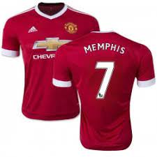 Depay, 27, who has scored 21 goals in 38 games for lyon this season, completed a £25million move to united from psv eindhoven back in 2015. Men S 7 Memphis Depay Manchester United Fc Jersey 15 16 England Football Club Adidas Authentic Red Home Soccer Long Sleeve Shirt