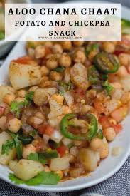 Aloo Chana Chaat Vegan Potato And Chickpeas Snack Recept In 2020