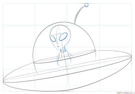 How To Draw An Alien Spaceship Step By Step Drawing Tutorials Spaceship Drawing Drawing Tutorial Step By Step Drawing