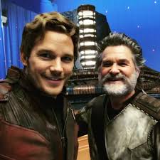 In 2017's guardians of the galaxy vol. Chris Pratt And Kurt Russell On The Set Of Guardians Of The Galaxy Vol 2 Entertainment Dizkover