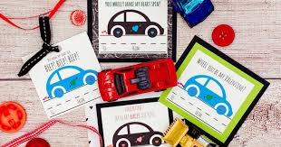 You can earn substantial rewards points or cash back if your credit card is a rewards. Free Printable Cars Valentine Cards For Kids Productive Pete