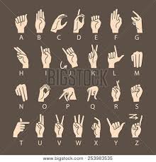 Learn how to sign up for snapchat. Vector Language Of Deaf Mutes Hand American Sign Language Asl Alphabet Art Poster Id 253983535
