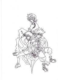 Download or print this amazing coloring page: Roxas Kingdom Hearts Coloring Pages Novocom Top