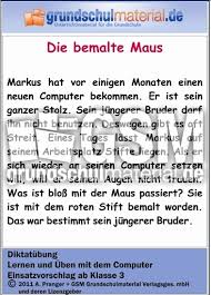 Ein zweites ergänzendes arbeitsblatt mit weiteren vielfältigen übungen zum text kann nach belieben eingesetzt werden. Diktat Die Bemalte Maus Diktatubungen Lernprogramme Pc Deutsch Klasse 3 Grundschulmaterial De